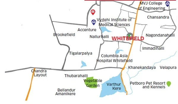 About the Location Of Whitefield